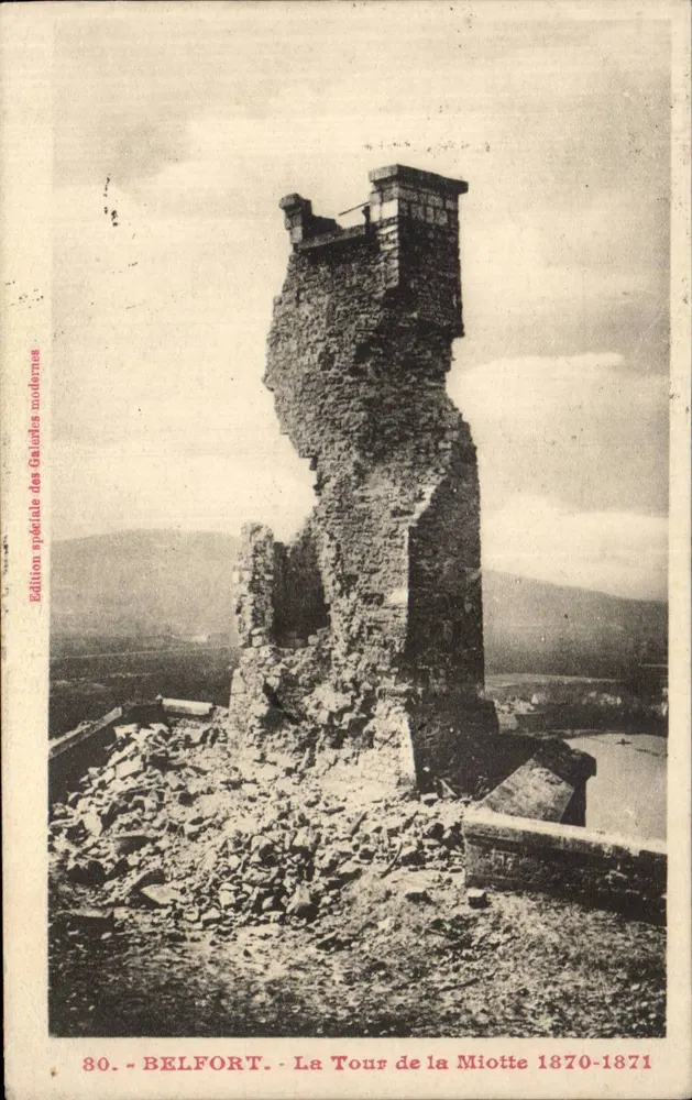 Belfort — La Tour de la Miotte 1870-1871 — Sonderausgabe der Galeries modernes, Nr. 30 - Vorderseite