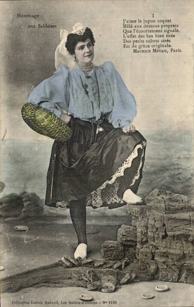 Homenagem às Sablaises — Coleção Luecien Amiaud, Les Sables-d'Olonne — N° 1186 - Frente