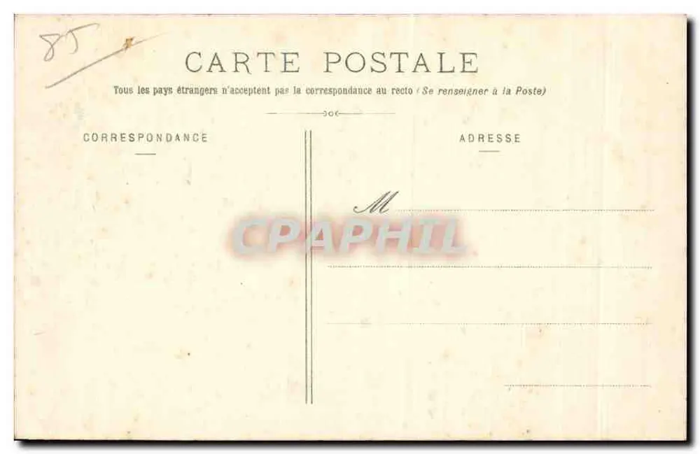 Homenagem às Sablaises — Coleção Luecien Amiaud, Les Sables-d'Olonne — N° 1186 - Verso