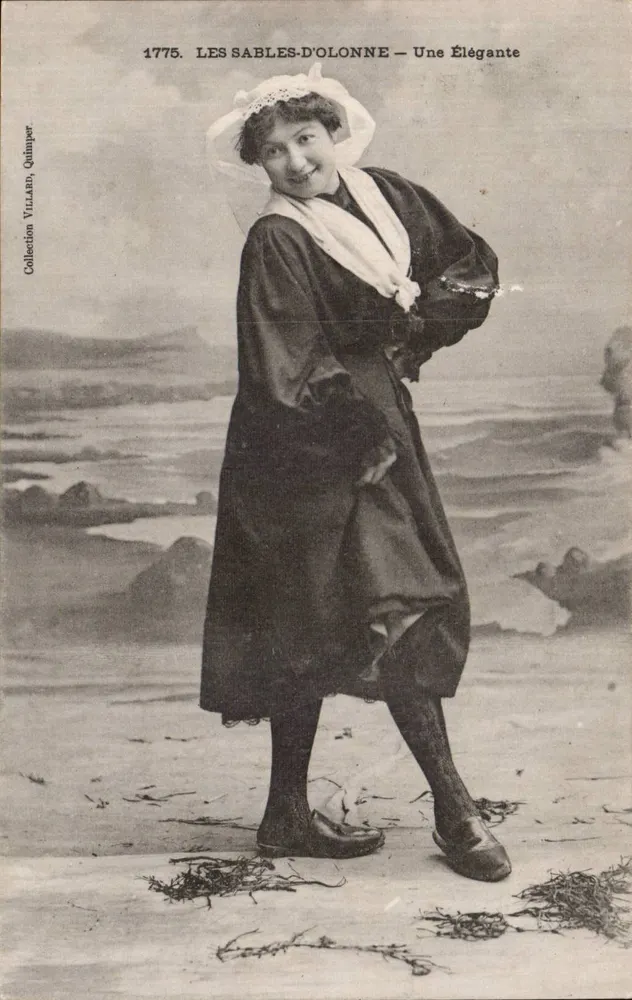 Les Sables-d'Olonne — Uma Elegante — Coleção Villard, Quimper, n° 1775 - Frente