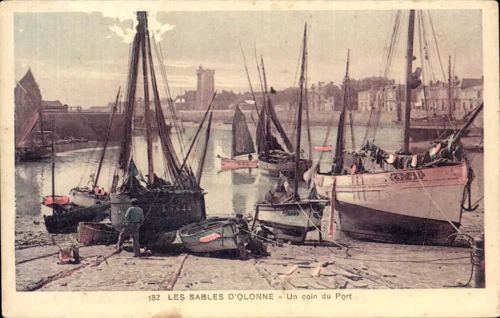 Les Sables d'Olonne - Ein Eck des Hafens — Verlag L. 644 - Vorderseite