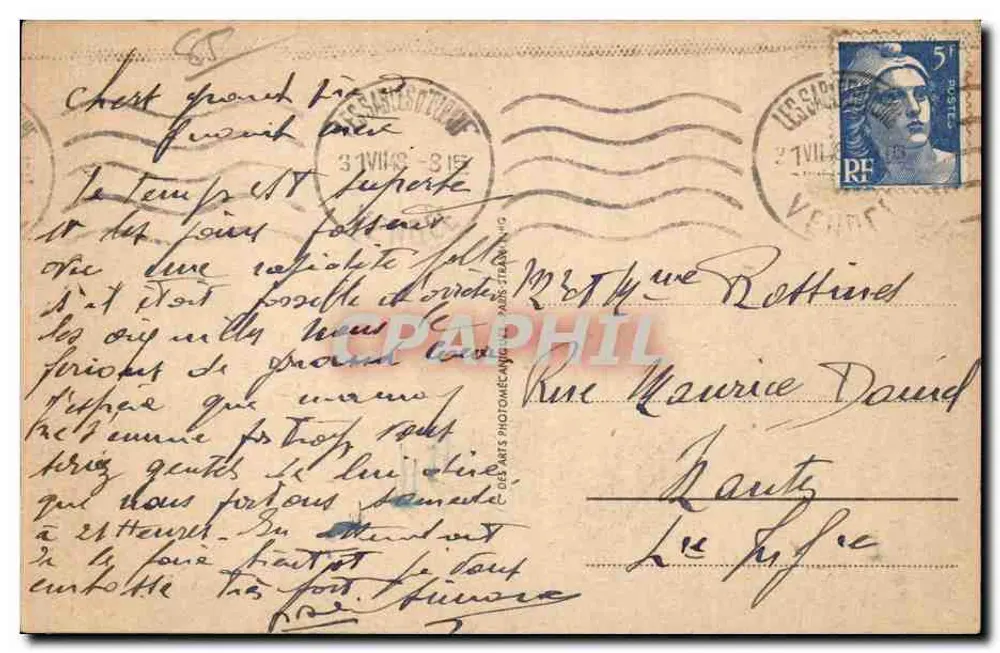 Les Sables d'Olonne — Sablaise — Sablinaise, n°153 - Verso