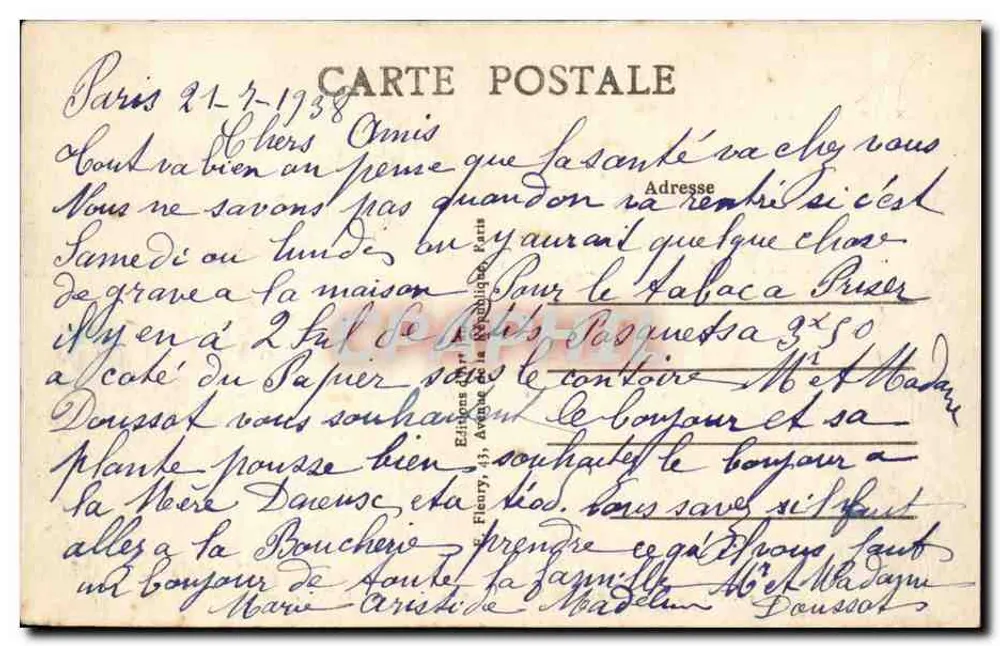 Paris — Kathedrale Notre-Dame und Platz des Erzbischofs — Jan, n°12 - Rückseite