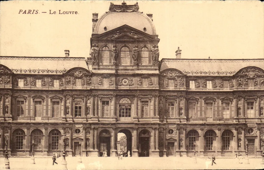 Paris — O Louvre — Editor não identificado, número de série não visível - Frente