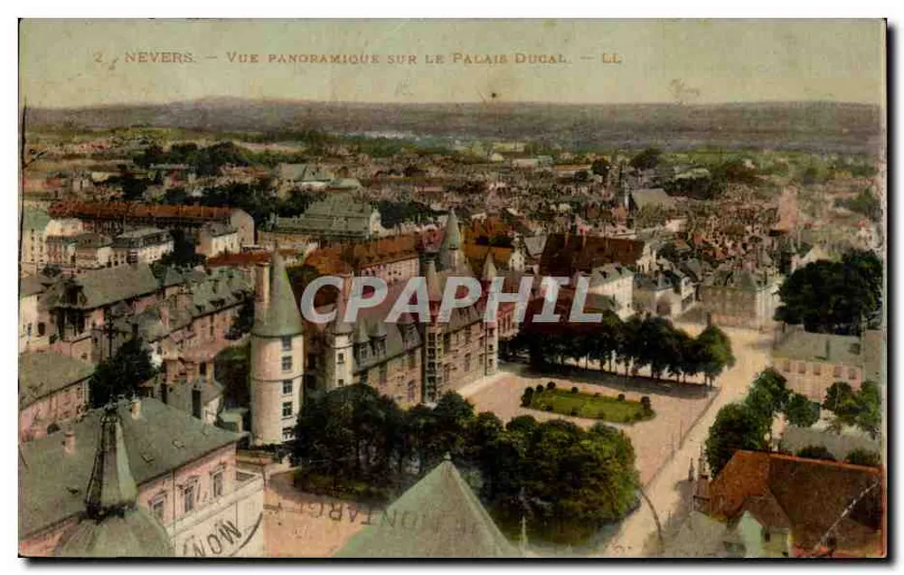 Nevers — Vue panoramique sur le Palais Ducal — LL - Vorderseite