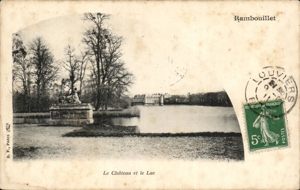 O Castelo e o Lago — Rambouillet — B.F. PARIS - Frente