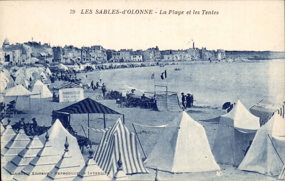 LES SABLES-d'OLONNE - Die Strände und Zelte — Limousin Éditeur, n°79 - Vorderseite