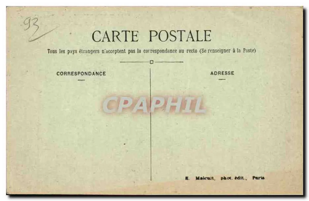 Montmorency — Le Pausilippe, 10, rue de l'Ermitage — E. M. — n° 2716 - Rückseite
