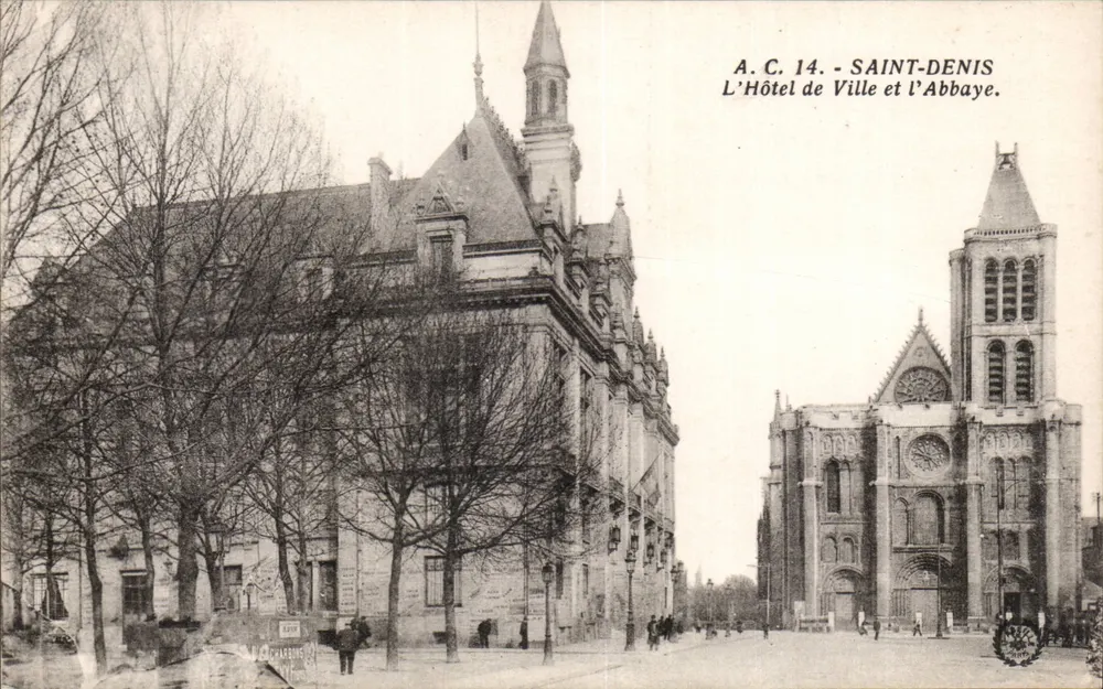 Saint-Denis — Das Rathaus und die Abtei — A.C. 14 - Vorderseite