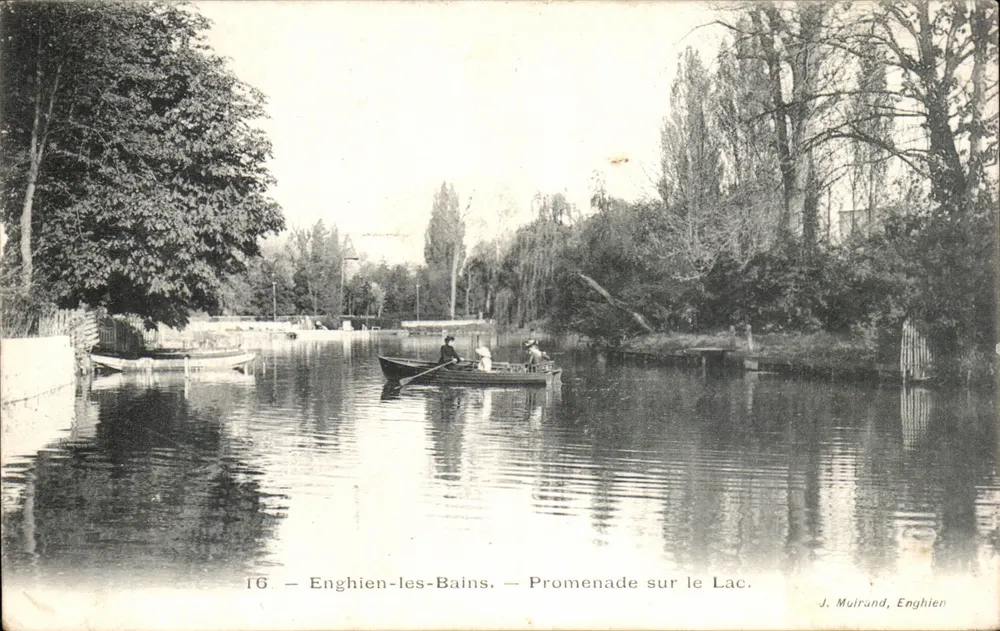 Enghien-les-Bains — Spaziergang am See — J. Mulrand, Enghien - Vorderseite