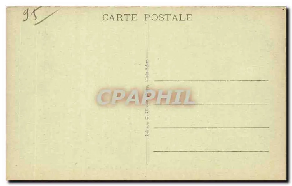 Isle-Adam - A Praia - A Potinière — Editor G. Châtel, n°99 - Verso