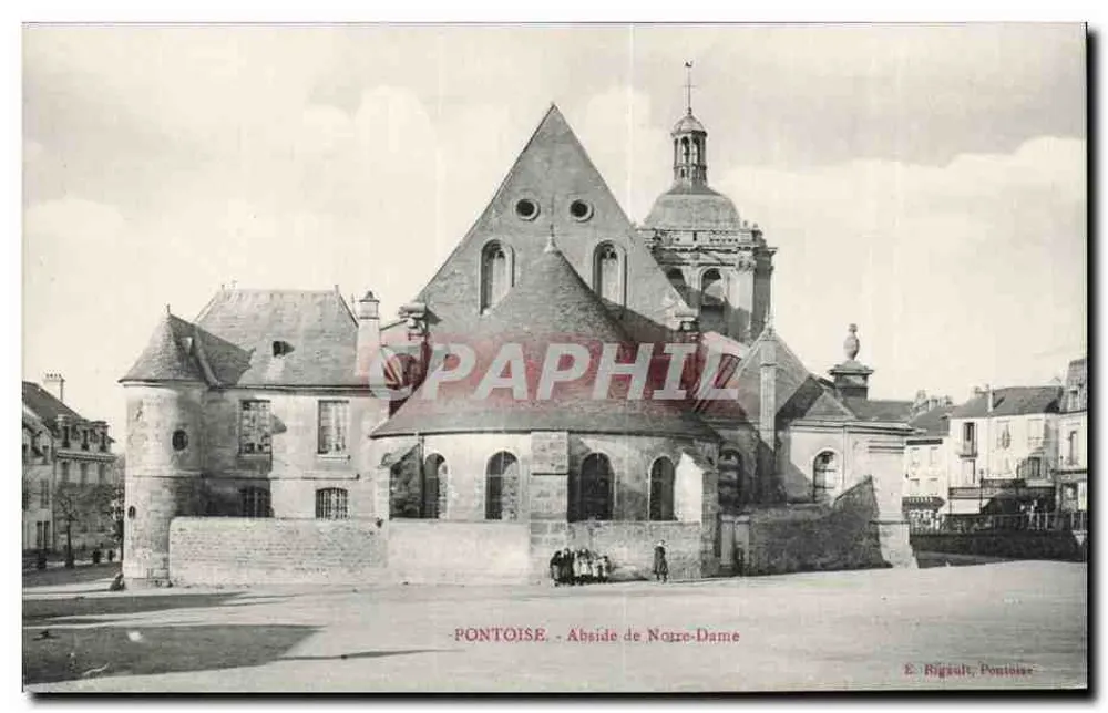 Pontoise - Absyda Notre-Dame — E. Rigault, Pontoise - Awers