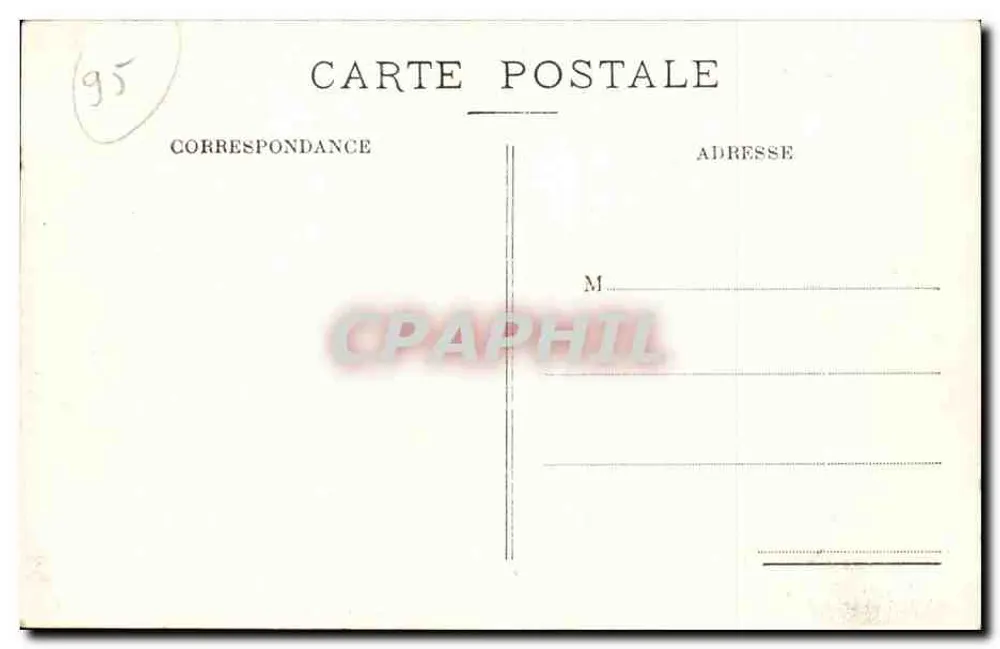 Enghien-les-Bains — Allgemeiner Blick auf den See und das Casino — Mark Abetille, Einlage - Rückseite