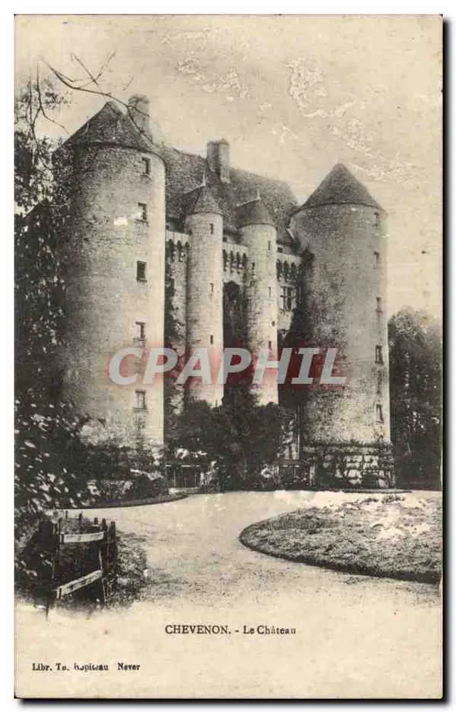 Chevenon - Le Château — éditeur Libr. Ta. Château, Never - Frente
