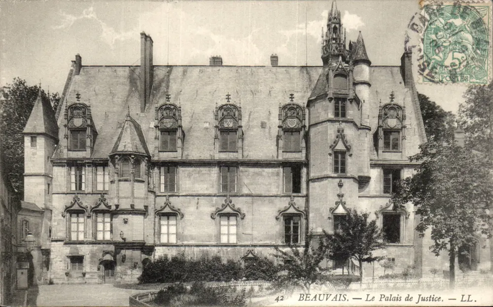 Beauvais — O Palácio de Justiça — LL. - Frente