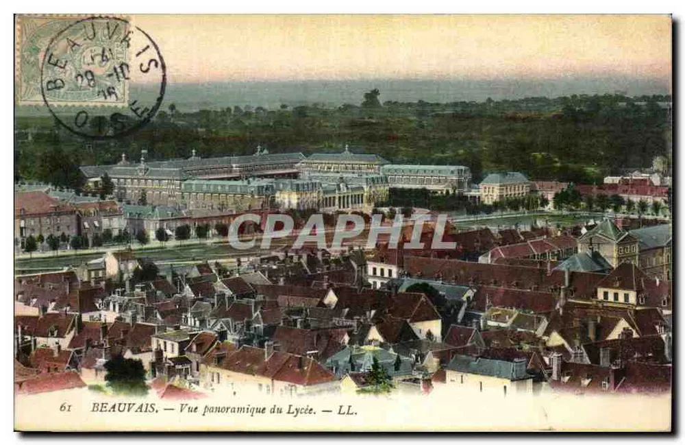 Beauvais — Vista panorâmica do Liceu — LL. - Frente