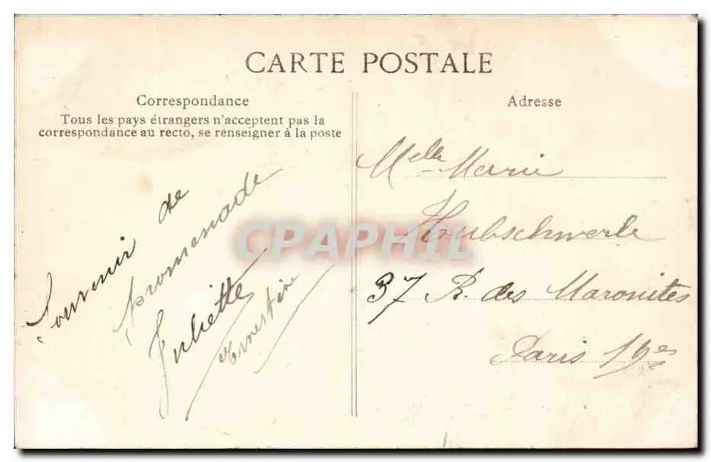 Saint-Prix (S.&O.) — Na Floresta — Edição T.&O. - Verso