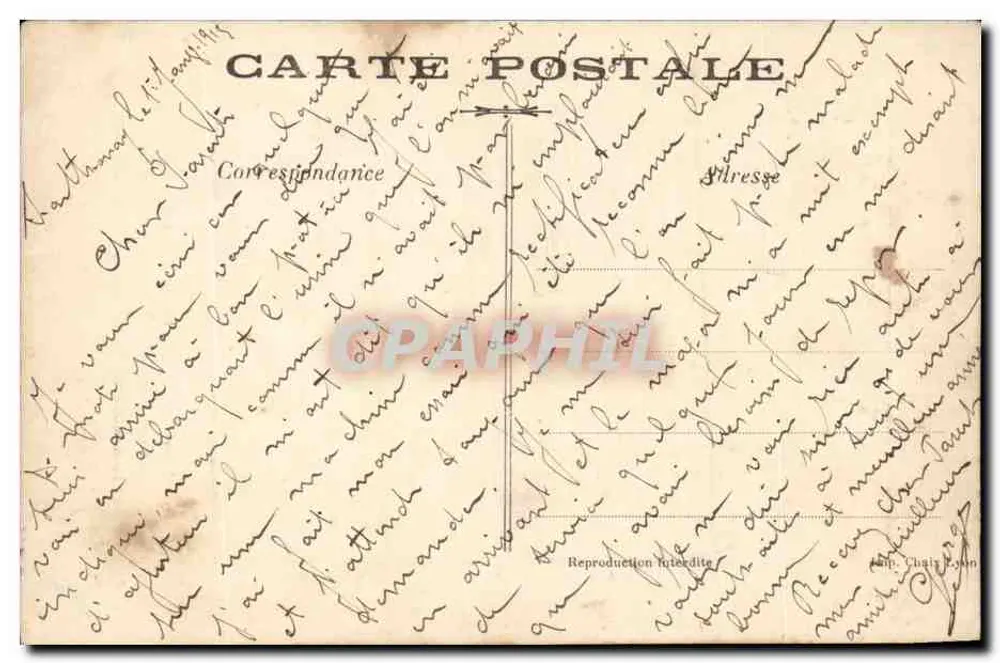 Soldado ferido tocando trombeta — Poema de P. Déroulède — Editor: Eugène Chaperon - Verso