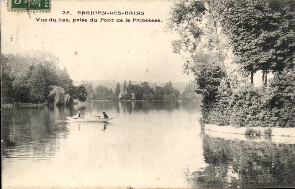 Enghien-les-Bains — Blick auf den See, vom Prinzessinnenbrücke — Gaucherel, Verleger - Vorderseite