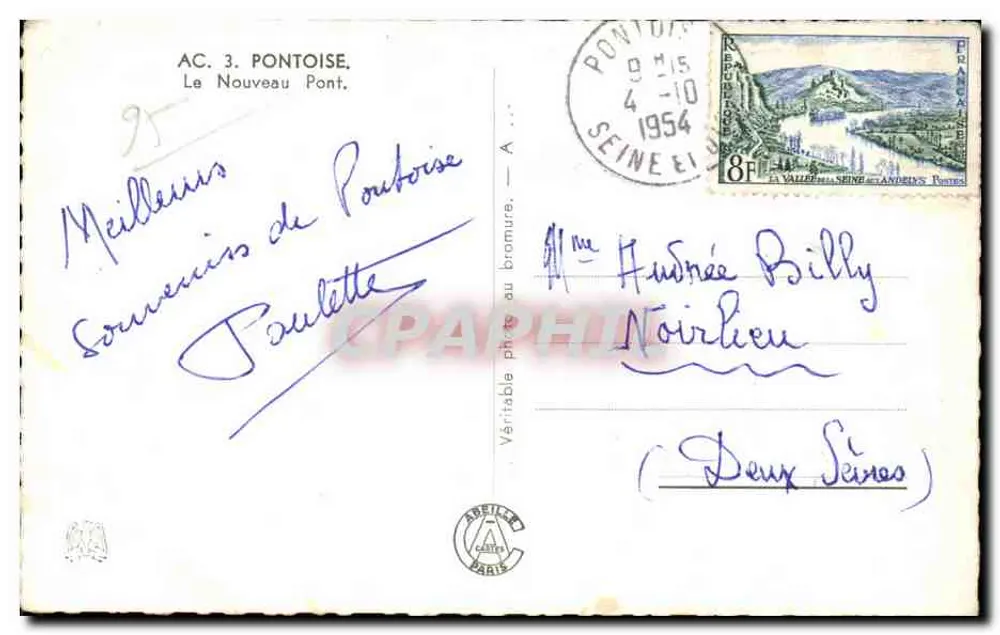 O Novo Ponte em Pontoise — AC. 3. PONTOISE - Verso