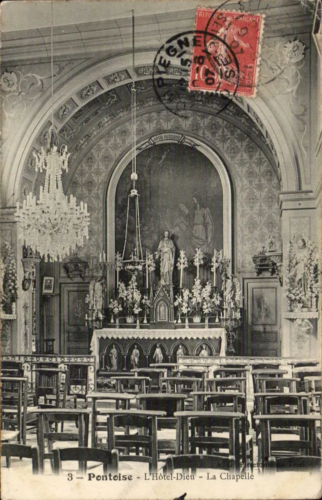 Pontoise - Das Hotel-Dieu - Die Kapelle — A.G. Piskefontaine Triel - Vorderseite