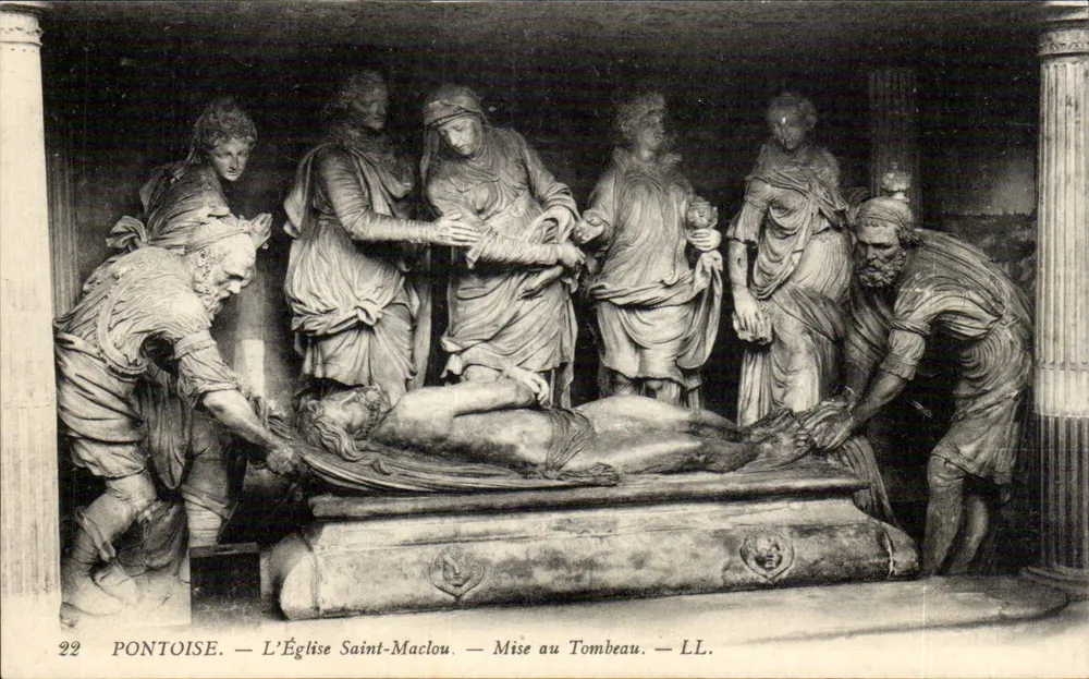 Pontoise — Kirche Saint-Maclou — Totenlegung — LL. - Vorderseite