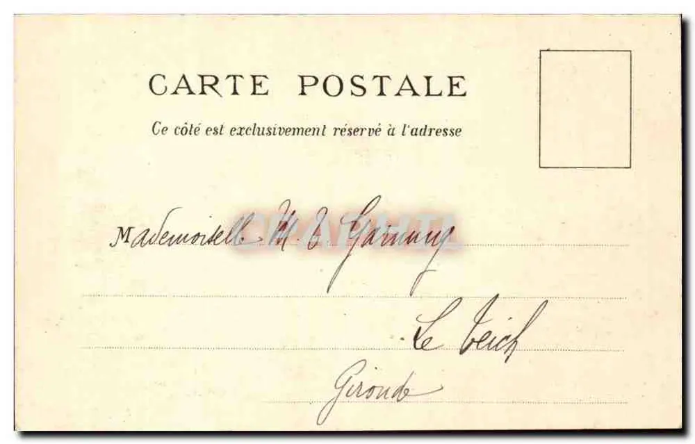 Arcachon — Busto e praça Brémontier — J. H. B. Ed., Bx. - Verso