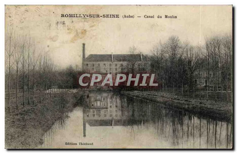Romilly-sur-Seine (Aube) — Canal do Moulin — Edição Thiébaut - Frente