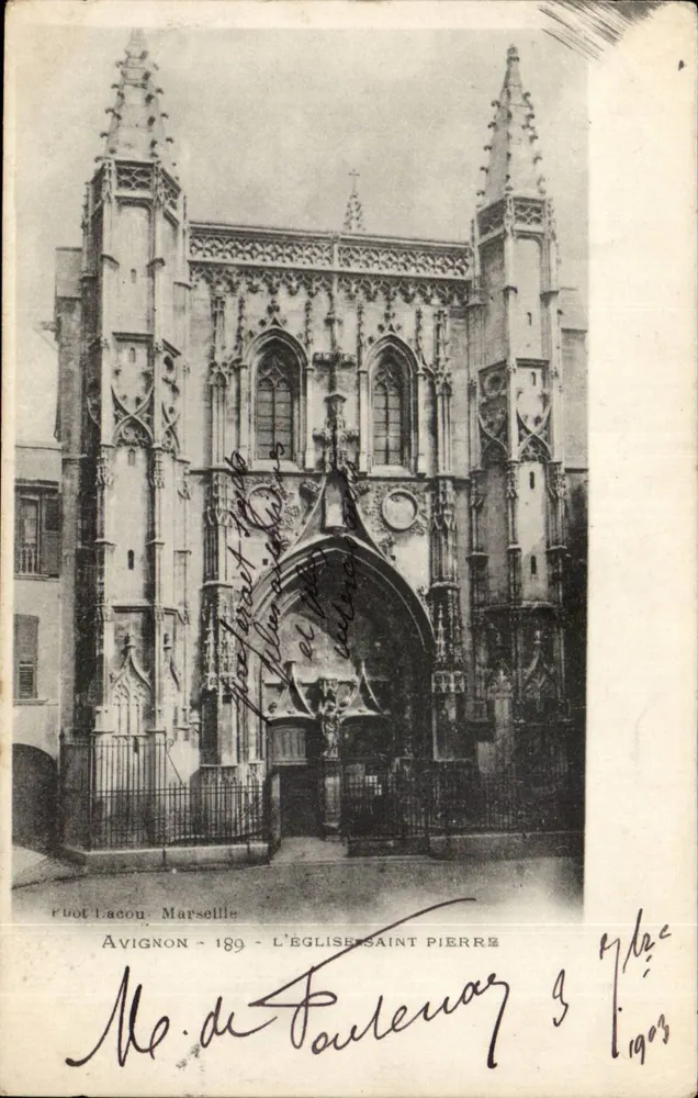 Avignon - A Igreja de São Pedro — editor Avignon - 189 - Março 1903 - Frente
