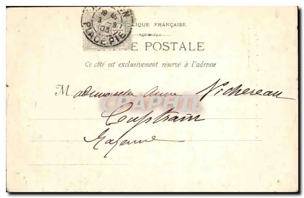 Avignon - A Igreja de São Pedro — editor Avignon - 189 - Março 1903 - Verso