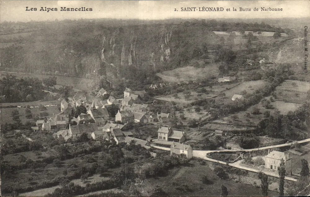 Saint-Léonard e a Butte de Narbonne — Les Alpes Mancelles — Coleção M. Collasse - Frente