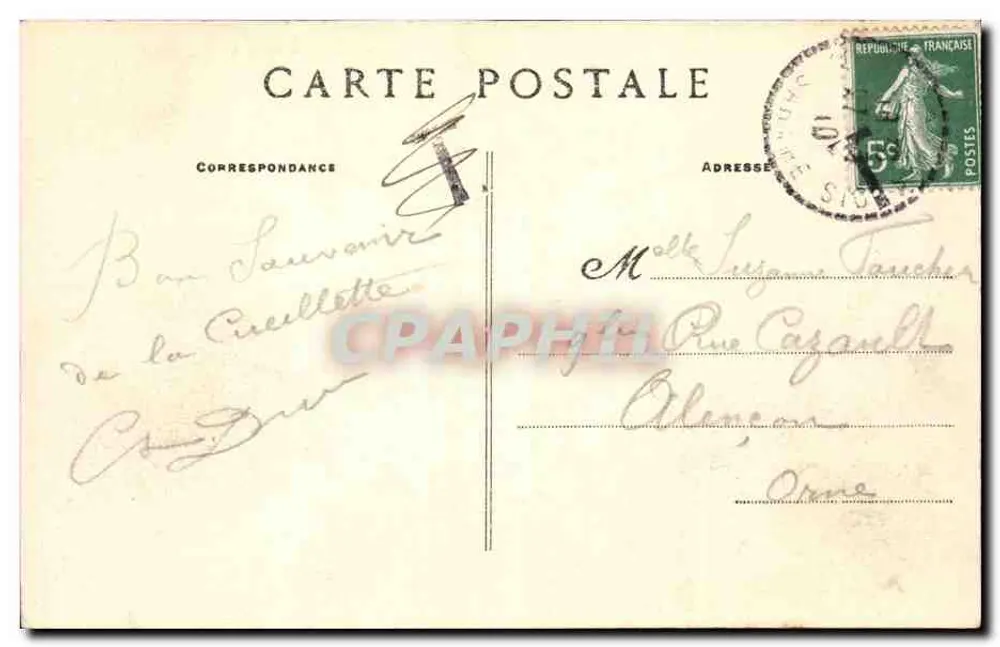 Saint-Léonard e a Butte de Narbonne — Les Alpes Mancelles — Coleção M. Collasse - Verso