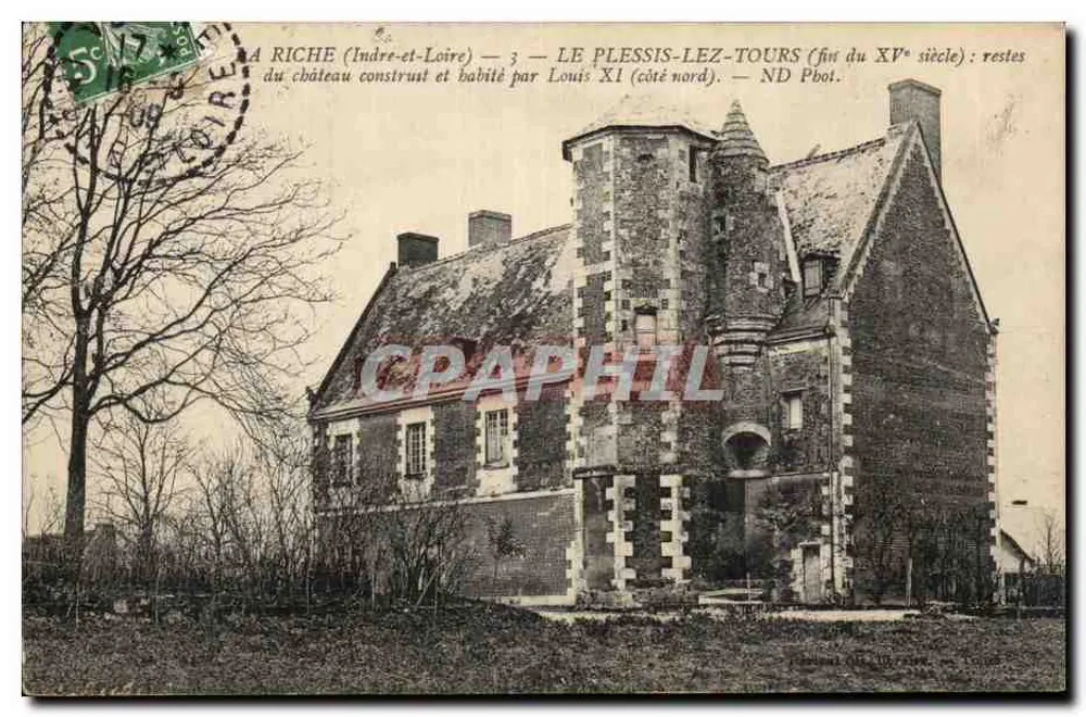 Le Plessis-lez-Tours (Ende des 15. Jahrhunderts) — Reste des Schlosses, das von Ludwig XI gebaut und bewohnt wurde — unbekannter Verlag, Nr. 3 - Vorderseite