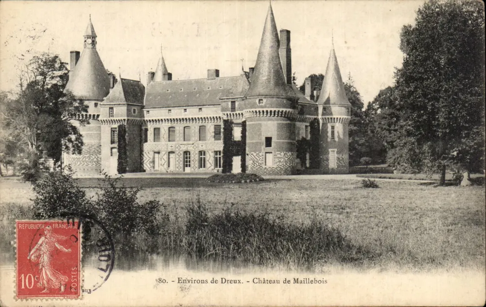 Kasteel van Maillébois — Omliggende gebieden van Dreux — Uitgever : 80. - Voorkant