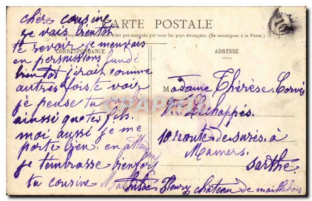 Kasteel van Maillébois — Omliggende gebieden van Dreux — Uitgever : 80. - Achterkant
