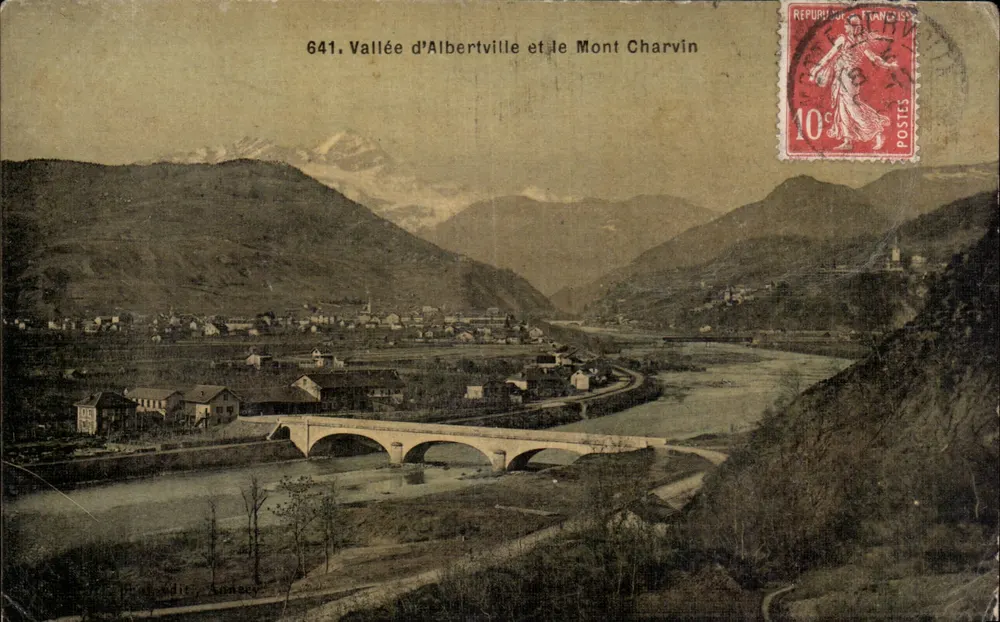 Vallée d'Albertville et le Mont Charvin — 641 — éditeur inconnu - Recto