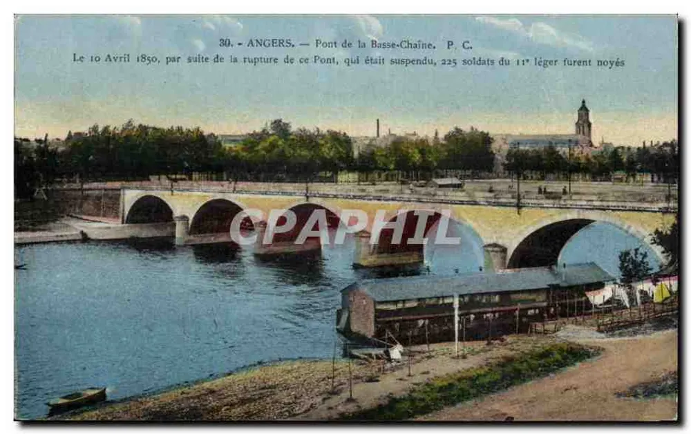 Angers — Pont da Basse-Chaîne — P. C. n°30 - Frente