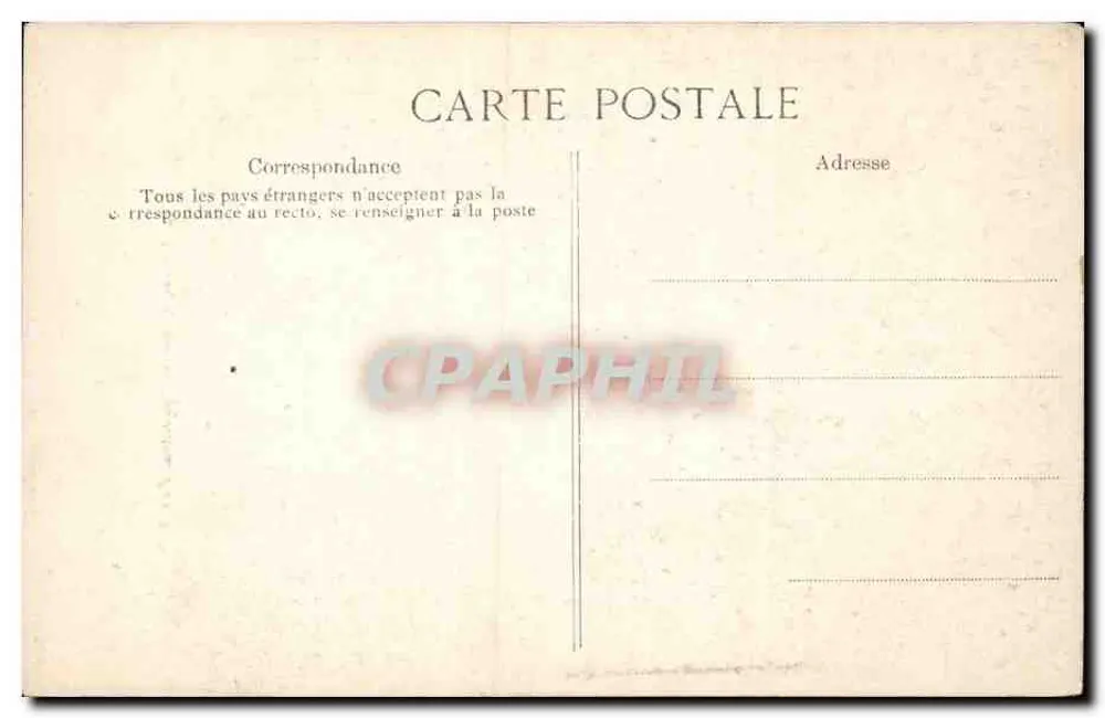 Innenraum eines antiken Tempels — Kupferstich — A. Vincent & Cie, rue des Beaux-Arts, PARIS - Rückseite
