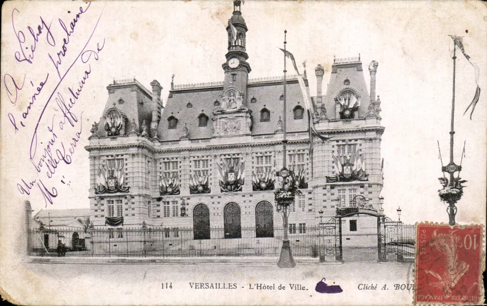 Versailles - O Hotel de Ville — cliché A. BOUL — n° 114 - Frente