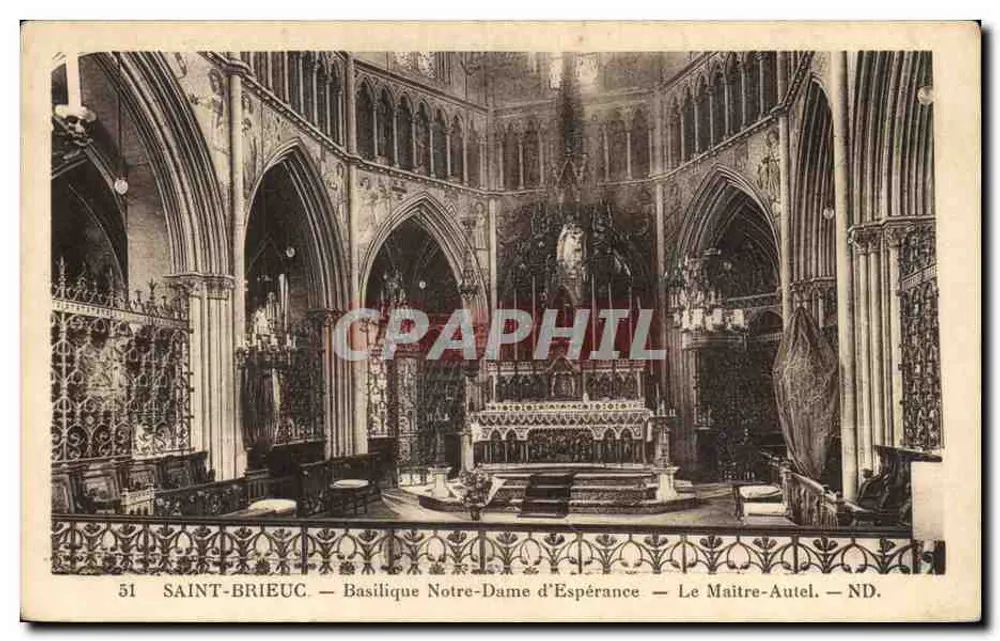 Saint-Brieuc — Basilika Notre-Dame d'Espérance — Der Hauptaltar - Vorderseite