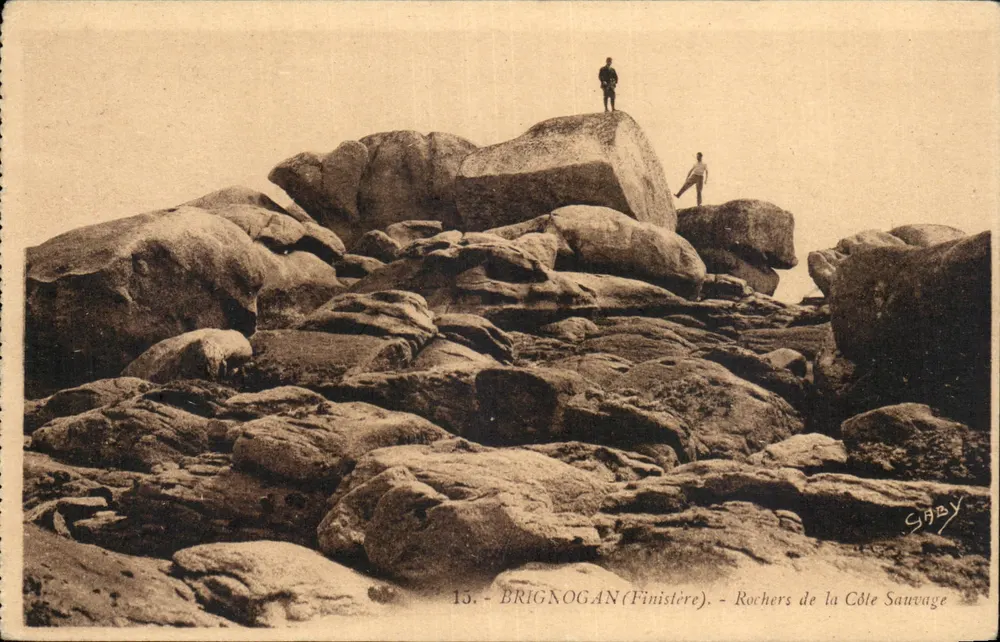 Brignogan (Finistère) — Rochas da Costa Selvagem — Gaby - Frente