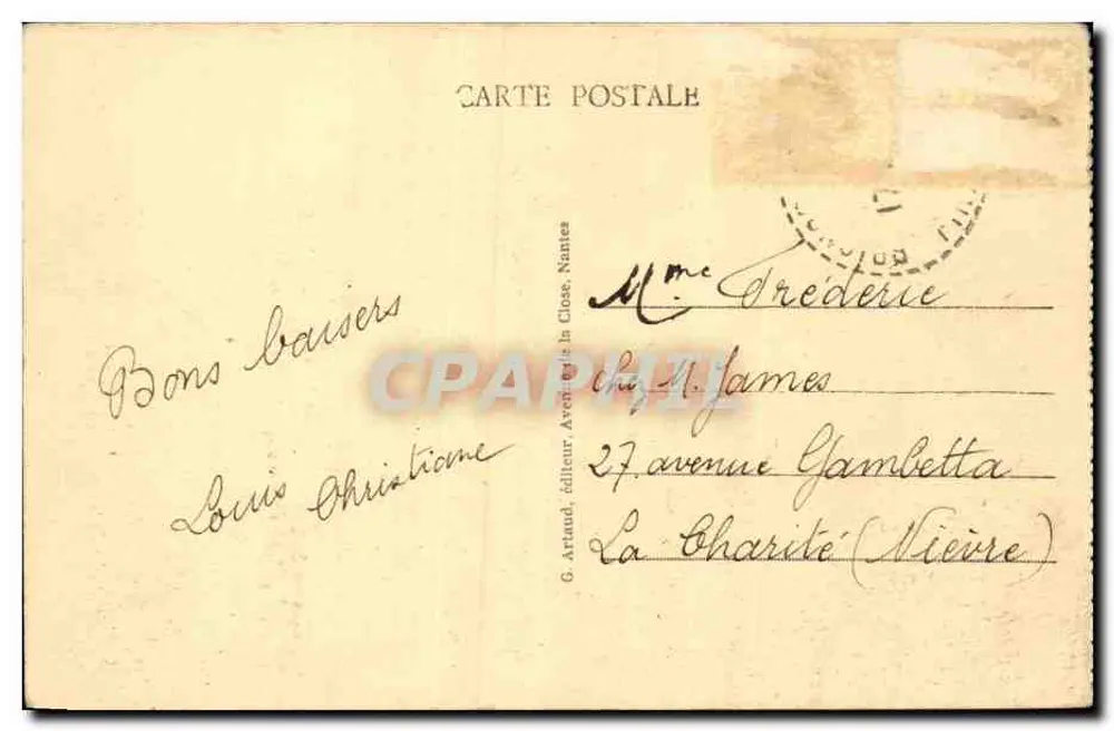 Brignogan (Finistère) — Rochas da Costa Selvagem — Gaby - Verso