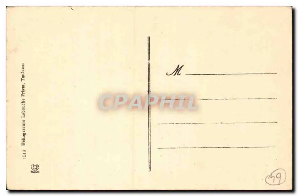 Bayonne - A abside da catedral — Héliogravure Labonche Frères, Toulouse, n°9 - Verso