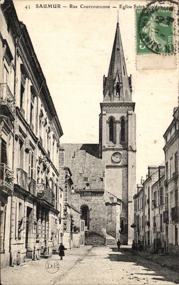 Saumur — Rue Courcouronne — Kirche Saint-Nicolas — D.P. n°43 - Vorderseite