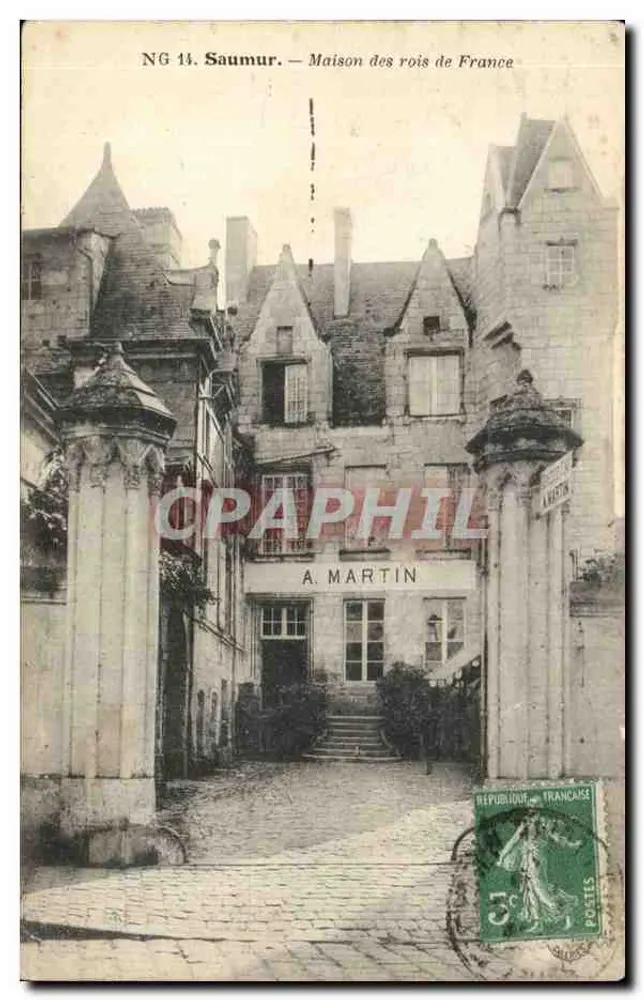 Saumur — Das Haus der Könige von Frankreich — A. MARTIN - Vorderseite