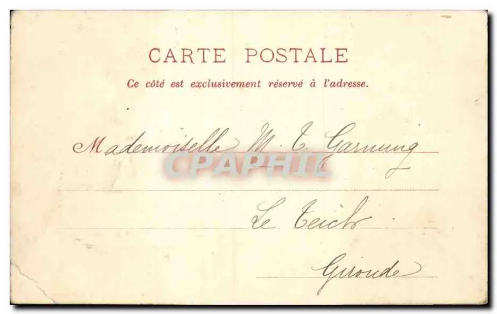 Bagnères-de-Bigorre — Umgebung von Bagnères-de-Bigorre. Das Castillon — Tal des Gripp. — Sammlung Sajous - Rückseite