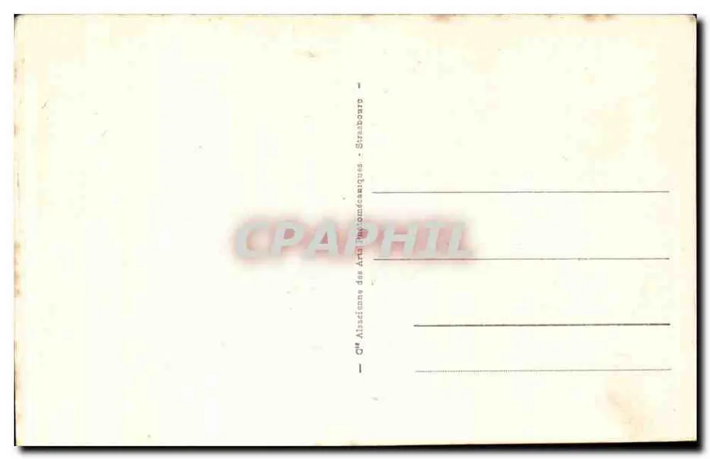 Versailles - O Panorama — Bilhete postal antigo n°1 — editor não identificado - Verso