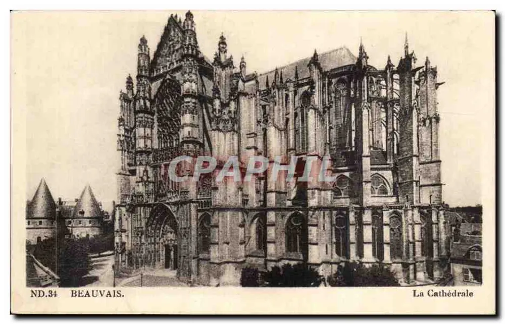 Beauvais — A Catedral — ND.34 - Frente
