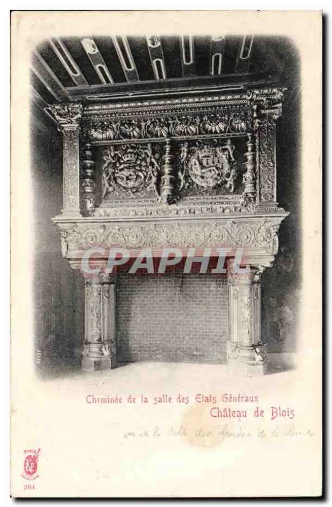 Kamin des Saals der Generalstände — Château de Blois - Vorderseite