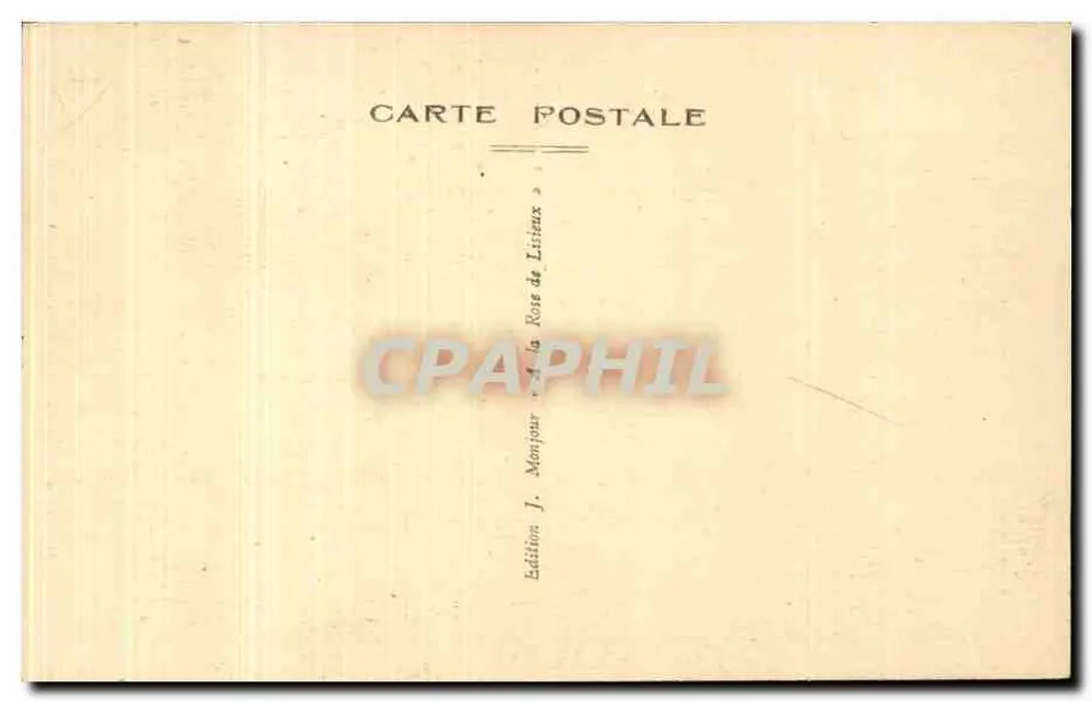 Lisieux — Die Kathedrale vom öffentlichen Garten aus gesehen — Edition J. Monjour - Rückseite